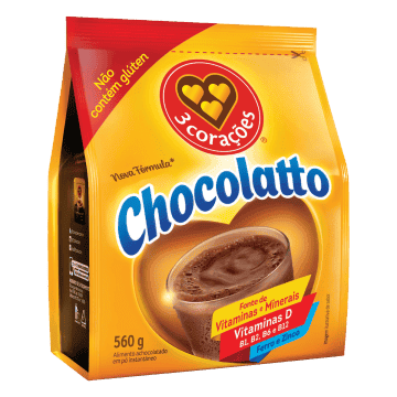 Achocolatado em Pó Chocolatto 3 Corações