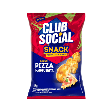 Salgadinho pizza marguerita Club Social