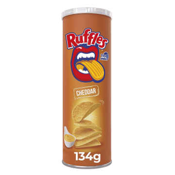 Batata Chips Tubo Cheddar Tira Onda Ruffles