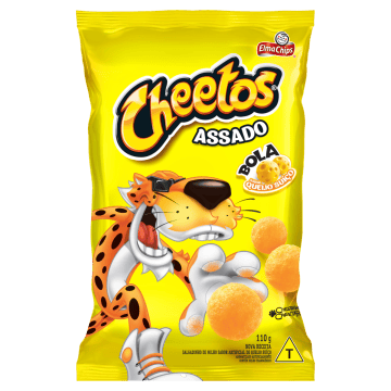 Salgadinho de milho bola queijo suiço Elma Chips Cheetos