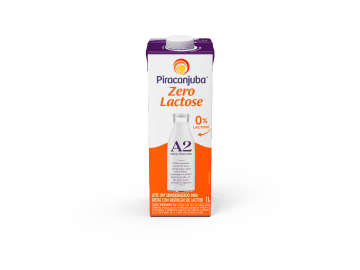 Leite UHT Semidesnatado zero lactose tipo A2 Piracanjuba