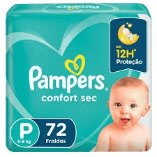 Fralda Confort Sec Super P Pampers