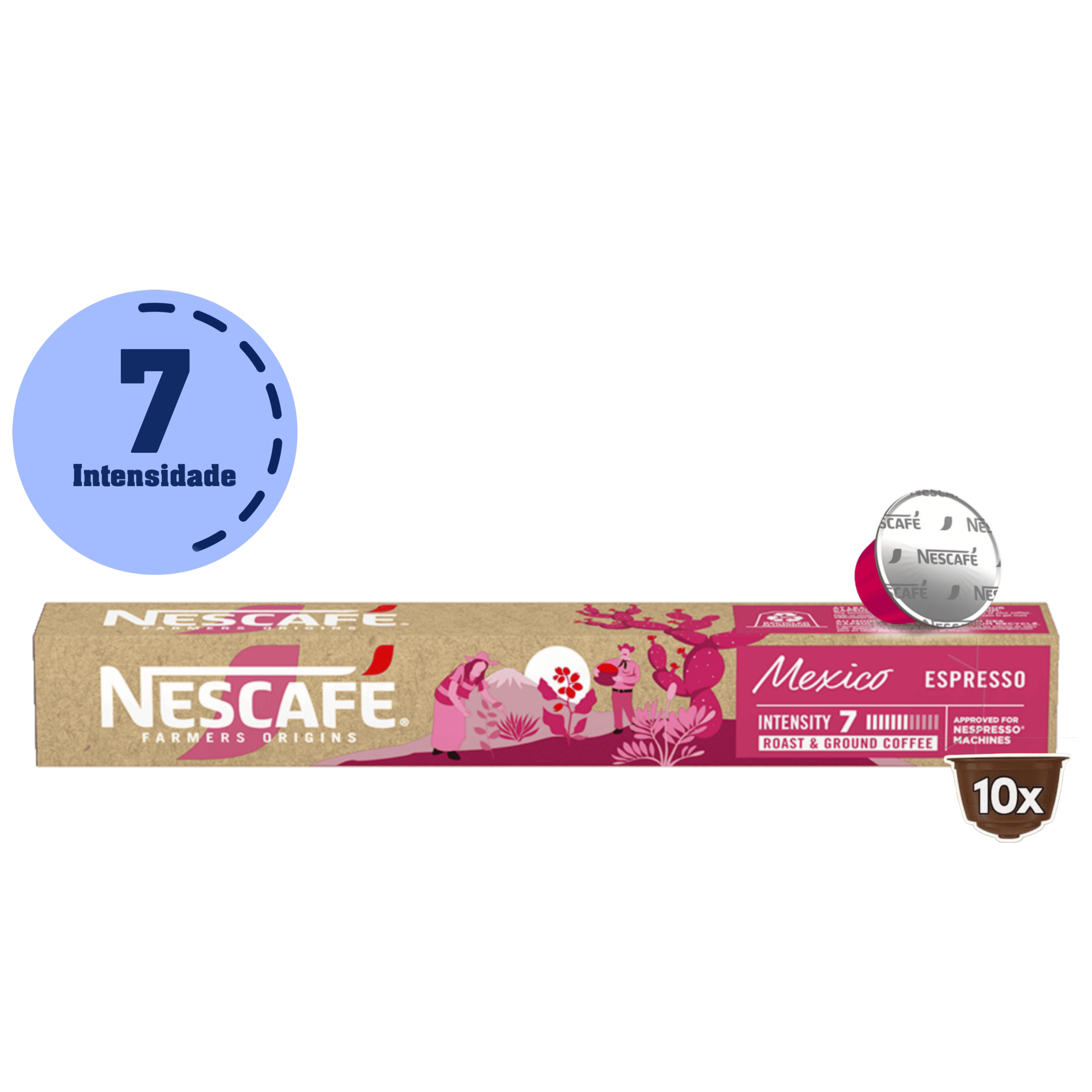 Café em Cápsula Compatível com Nespresso Nescafé Farmers Origins México 10 Cápsulas
