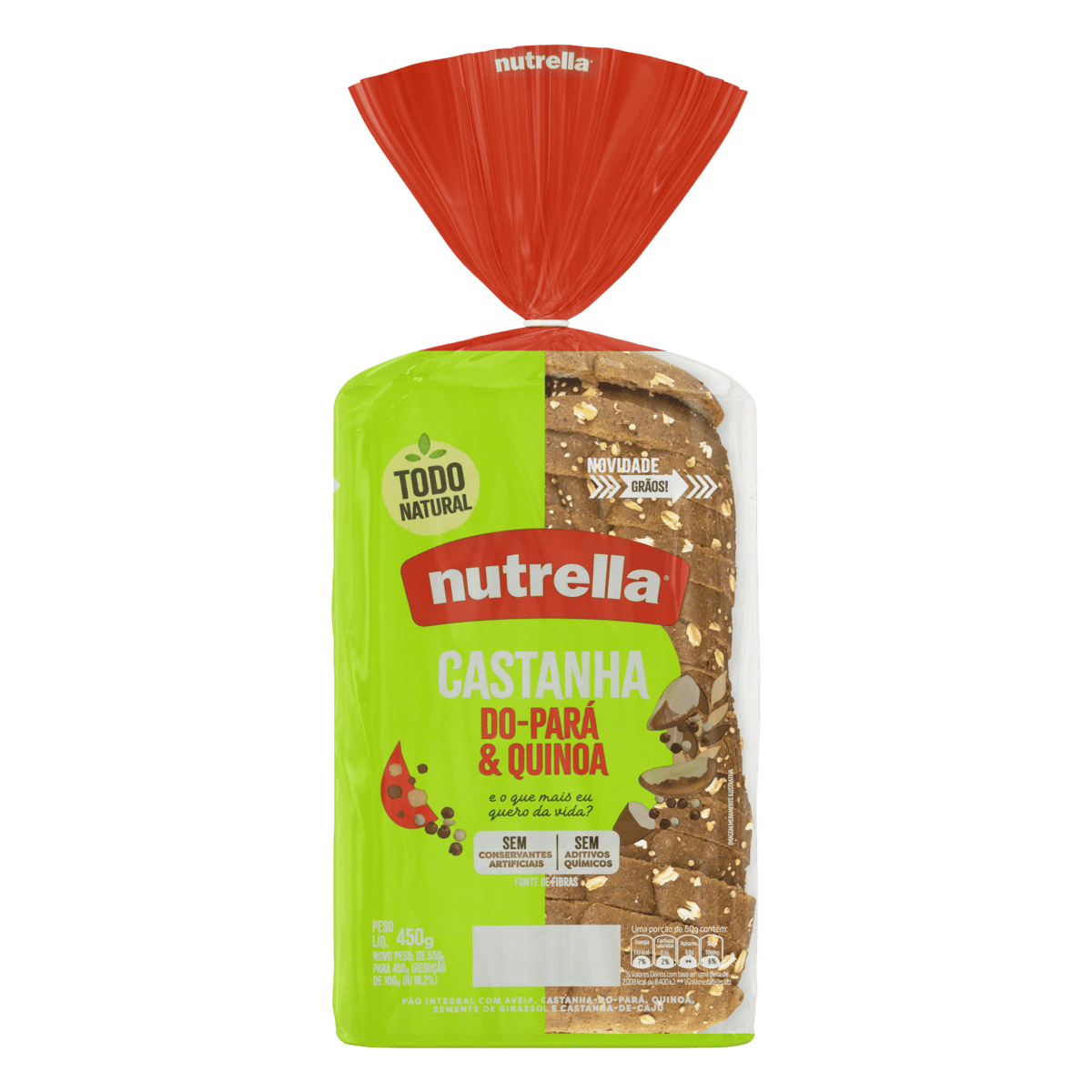 Pao Integral Supreme Castanha Do Para & Quinoa Nutrella