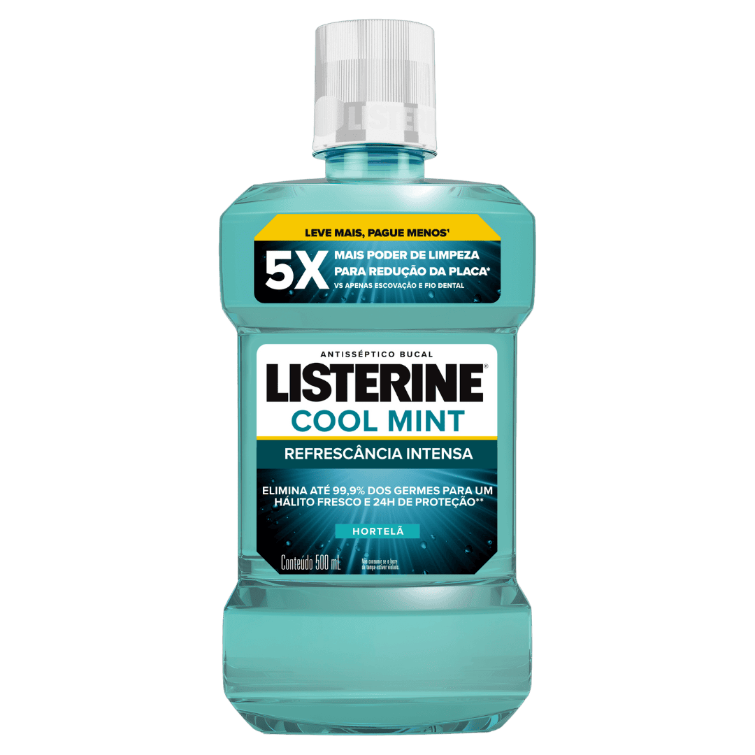 LISTERINE® Cool Mint Enxaguante Bucal, 500mL