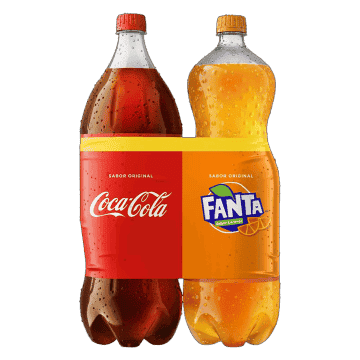 Refrigerante Coca-Cola + Fanta Laranja