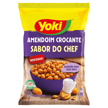 Amendoim Crocante Alho e Limão sabor do Chef Yok