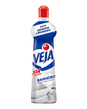 Limpador Para Banheiro Tira Limo 2 em 1 X-14 Veja