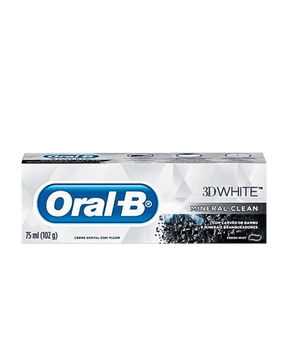 Creme Dental com Carvão 3D White Mineral Clean Oral-B