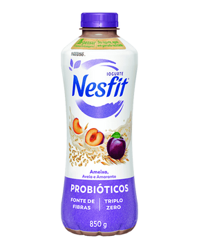 Iogurte Desnatado Ameixa, Aveia e Amaranto Zero Lactose Nesfit