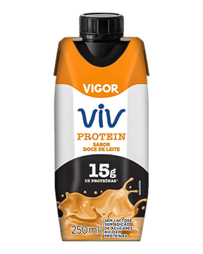 Bebida Proteica Doce de Leite Zero Lactose Vigor Viv Protein
