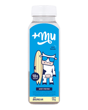 Whey Concentrado sabor Baunilha Garrafinha +Mu