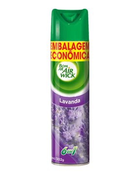 Aromatizador Aerossol Lavanda Embalagem Econômica Bom Ar