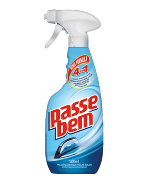 Spray Facilitador de Passar Roupas 3 em 1 Passe Bem