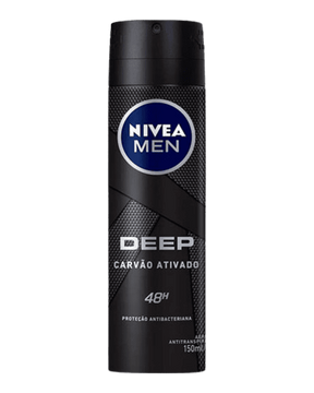Desodorante Aerosol Antitranspirante Nivea Men Deep Original Carvão Ativado