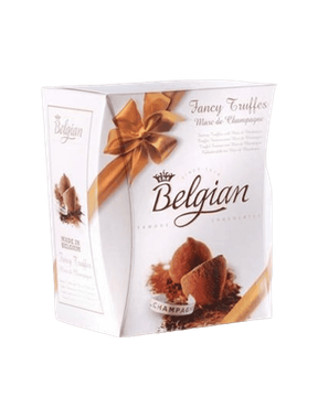 Chocolate fancy truffles champagne Belgian