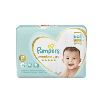 Fralda Premium Care P Pampers