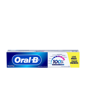 Pasta de Dente Oral-B 100% de Sua Boca* Cuidada
