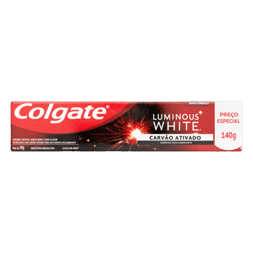 Creme Dental Luminous White Carvão Ativado Colgate
