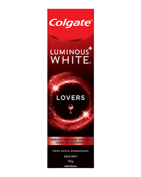 Creme Dental Branqueador Cold Mint Colgate Luminous White Lovers Caixa