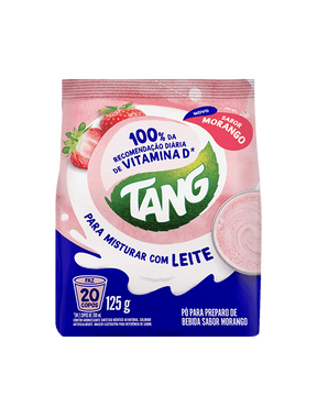 Refresco em Pó Morango Mistura Para Leite Tang
