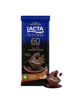 Chocolate Lacta Intense 60% Cacau Café