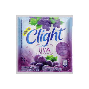 Refresco em Pó Uva Clight