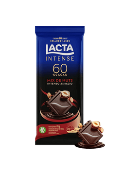 Chocolate Lacta Intense 60% Cacau Mix de Nuts