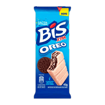Chocolate Wafer Branco Oreo Bis Xtra Lacta