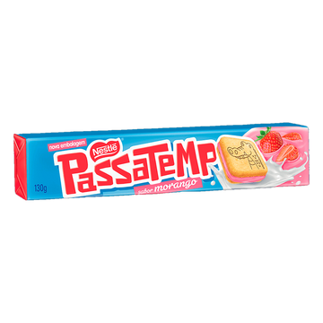 Biscoito Recheado sabor Morango Passa Tempo Nestlé