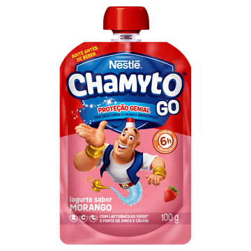 Iogurte Parcialmente Desnatado Morango Chamyto