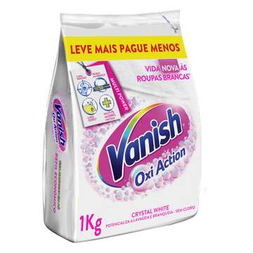 Tira Manchas em Pó Crystal White Oxi Action Refil Econômico Vanish