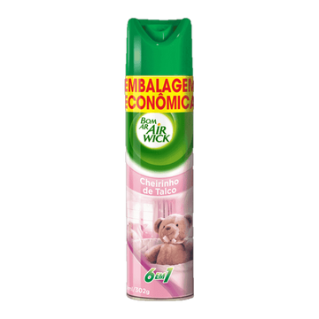 Aromatizador Aerossol Cheirinho de Talco Embalagem Econômica Bom Ar