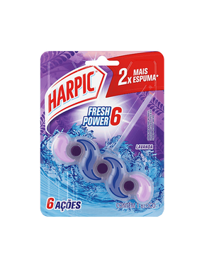 Detergente Sanitário Bloco Lavanda Harpic Fresh Power 6