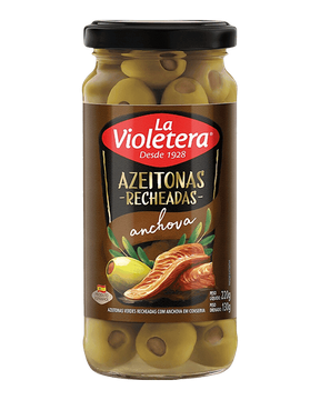 Azeitona verde recheada com anchova La Violetera