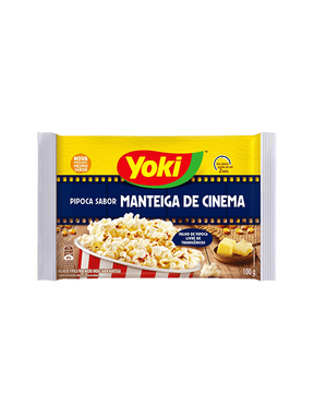 Pipoca Para Micro-Ondas sabor Manteiga de Cinema Yoki