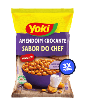Amendoim Crocante Alho e Limão sabor do Chef Yok