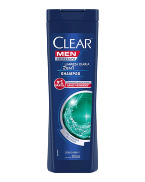 Shampoo 2 em 1 Anticaspa Clear Men