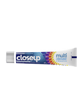 Creme Dental com Flúor Closeup Multivitaminas + 12 Benefícios