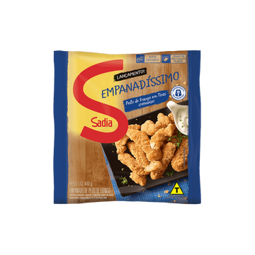 Empanado de Frango Peito em Tiras Sadia Empanadíssimo