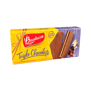 Biscoito Wafer Triplo Chocolate Bauducco