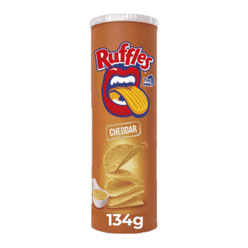 Batata Chips Tubo Cheddar Tira Onda Ruffles