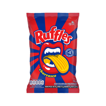 Batata Chips Ondulada Churrasco Elma Chips Ruffles