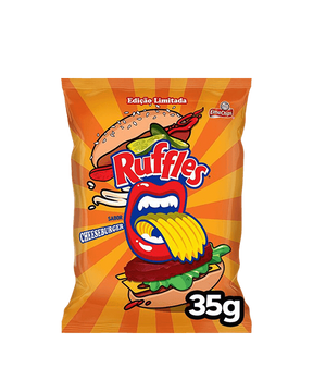 Batata Ruffles lanchonete sabor hambirguer