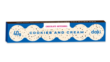 Chocolate Branco com Recheio Cookies And Cream Daki
