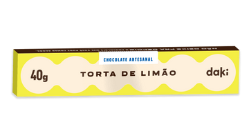 Chocolate Branco com Recheio sabor Torta de Limão Daki