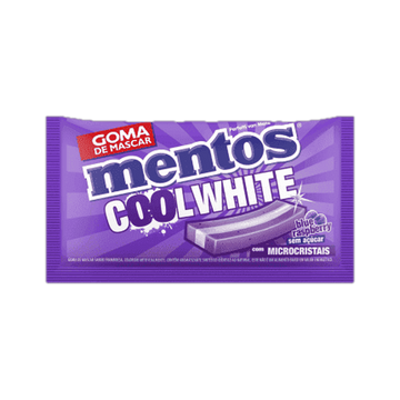 Chiclete Blue Raspberry sem Açúcar Mentos Cool White Envelope