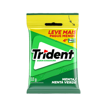 Chiclete de Menta sem Açúcar Trident