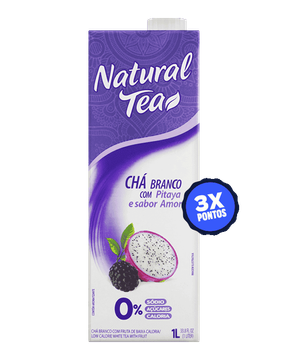 Chá branco com pitaya e amora zero açúcar Natural Tea