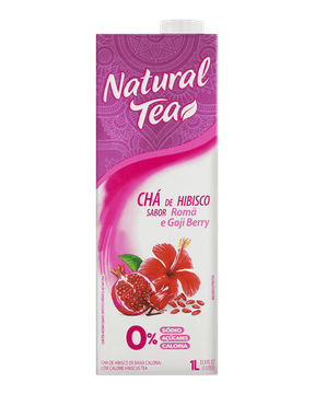 Chá de hibisco sabor romã e goji Berry zero açúcar Natural Tea